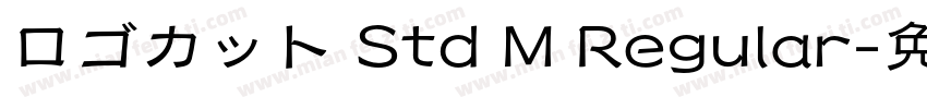 ロゴカット Std M Regular字体转换